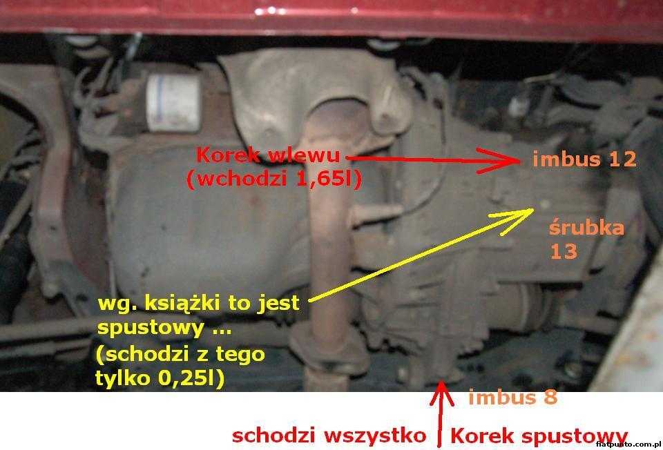 Fiat Punto :: Forum • Zobacz Temat - Poziom Oleju W Skrzyni